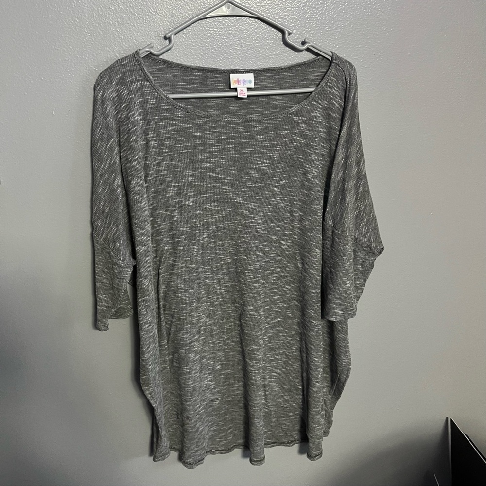 LuLaRoe grey women’s shirt, women’s top XL